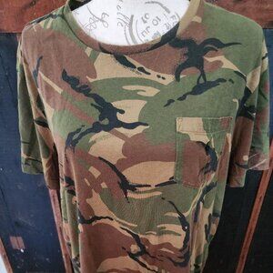 Polo Ralph Lauren Men Green Multi Camo Crewneck Short Sleeve Pocket T-Shirt SZXL